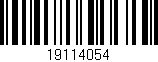 Código de barras (EAN, GTIN, SKU, ISBN): '19114054'