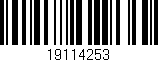 Código de barras (EAN, GTIN, SKU, ISBN): '19114253'