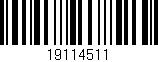 Código de barras (EAN, GTIN, SKU, ISBN): '19114511'