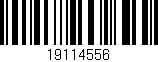 Código de barras (EAN, GTIN, SKU, ISBN): '19114556'
