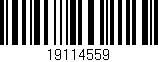 Código de barras (EAN, GTIN, SKU, ISBN): '19114559'