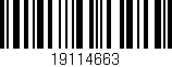 Código de barras (EAN, GTIN, SKU, ISBN): '19114663'