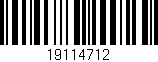 Código de barras (EAN, GTIN, SKU, ISBN): '19114712'