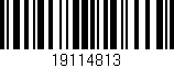 Código de barras (EAN, GTIN, SKU, ISBN): '19114813'
