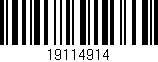 Código de barras (EAN, GTIN, SKU, ISBN): '19114914'