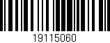Código de barras (EAN, GTIN, SKU, ISBN): '19115060'