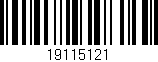 Código de barras (EAN, GTIN, SKU, ISBN): '19115121'