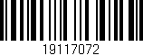 Código de barras (EAN, GTIN, SKU, ISBN): '19117072'