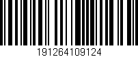 Código de barras (EAN, GTIN, SKU, ISBN): '191264109124'