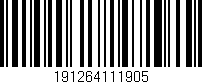 Código de barras (EAN, GTIN, SKU, ISBN): '191264111905'