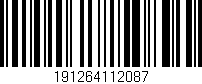 Código de barras (EAN, GTIN, SKU, ISBN): '191264112087'