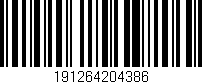 Código de barras (EAN, GTIN, SKU, ISBN): '191264204386'