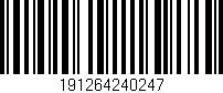 Código de barras (EAN, GTIN, SKU, ISBN): '191264240247'