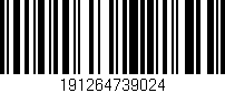 Código de barras (EAN, GTIN, SKU, ISBN): '191264739024'