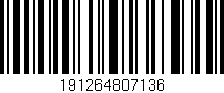 Código de barras (EAN, GTIN, SKU, ISBN): '191264807136'