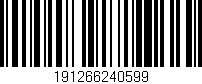 Código de barras (EAN, GTIN, SKU, ISBN): '191266240599'