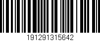 Código de barras (EAN, GTIN, SKU, ISBN): '191291315642'