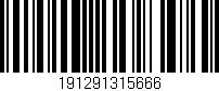 Código de barras (EAN, GTIN, SKU, ISBN): '191291315666'