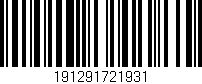 Código de barras (EAN, GTIN, SKU, ISBN): '191291721931'