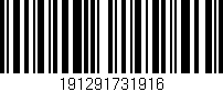 Código de barras (EAN, GTIN, SKU, ISBN): '191291731916'