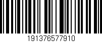 Código de barras (EAN, GTIN, SKU, ISBN): '191376577910'