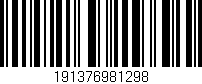 Código de barras (EAN, GTIN, SKU, ISBN): '191376981298'
