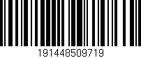 Código de barras (EAN, GTIN, SKU, ISBN): '191448509719'