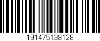 Código de barras (EAN, GTIN, SKU, ISBN): '191475138128'