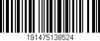 Código de barras (EAN, GTIN, SKU, ISBN): '191475138524'