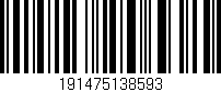 Código de barras (EAN, GTIN, SKU, ISBN): '191475138593'