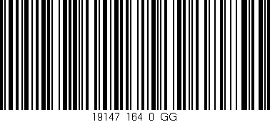 Código de barras (EAN, GTIN, SKU, ISBN): '19147_164_0_GG'