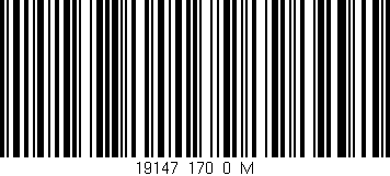Código de barras (EAN, GTIN, SKU, ISBN): '19147_170_0_M'