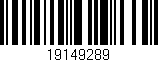Código de barras (EAN, GTIN, SKU, ISBN): '19149289'