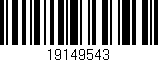 Código de barras (EAN, GTIN, SKU, ISBN): '19149543'