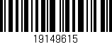 Código de barras (EAN, GTIN, SKU, ISBN): '19149615'