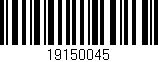 Código de barras (EAN, GTIN, SKU, ISBN): '19150045'