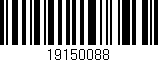 Código de barras (EAN, GTIN, SKU, ISBN): '19150088'