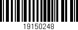 Código de barras (EAN, GTIN, SKU, ISBN): '19150248'