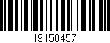 Código de barras (EAN, GTIN, SKU, ISBN): '19150457'