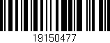 Código de barras (EAN, GTIN, SKU, ISBN): '19150477'