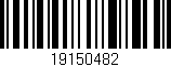Código de barras (EAN, GTIN, SKU, ISBN): '19150482'