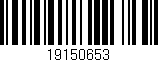 Código de barras (EAN, GTIN, SKU, ISBN): '19150653'