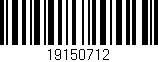 Código de barras (EAN, GTIN, SKU, ISBN): '19150712'