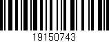 Código de barras (EAN, GTIN, SKU, ISBN): '19150743'