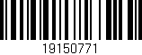 Código de barras (EAN, GTIN, SKU, ISBN): '19150771'