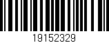 Código de barras (EAN, GTIN, SKU, ISBN): '19152329'