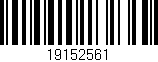 Código de barras (EAN, GTIN, SKU, ISBN): '19152561'