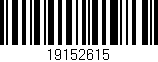Código de barras (EAN, GTIN, SKU, ISBN): '19152615'