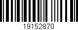 Código de barras (EAN, GTIN, SKU, ISBN): '19152870'