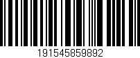 Código de barras (EAN, GTIN, SKU, ISBN): '191545859892'